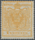 Österreich: 1849 PROBEDRUCK Der 1 Kr. Orange Mit Versuchszähnung 18½, Ungebraucht Mit Großen Teilen - Neufs