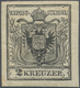 Österreich: 1850, 2 Kr Schwarz, Type IIIa Auf Handpapier In Ungebrauchter Ausnahmeerhaltung, Voller - Unused Stamps