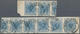 Österreich: 1850, 9 Kr. Blau HP Type IIIb Ursprünglich Als Waagrechter Achterstreifen Aber Leider Du - Unused Stamps