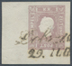 Österreich: 1859, (1,05 Kreuzer) Lila Zeitungsmarke, Type II, Marke Auf Stark Gemaschtem Papier, Lin - Unused Stamps