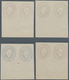 Österreich: 1860/1884, 3-15 Kr. Komplett Als UNGEZÄHNTE Probedruck-Paare Zu Dem Gesuchten Neudruck V - Unused Stamps