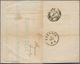 Österreich: 1863, Ovalausgabe 2x 3 Kr. Grün Und 15 Kr. Hellbraun Alle Weit Gezähnt Zusammen Auf Kabi - Unused Stamps