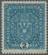 Österreich: 1917, Wappen 2 Kr. Hellblau Auf Faserpapier In Der Seltenen Zähnung L 11½, Postfrisch, " - Unused Stamps