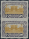 Delcampe - Österreich: 1919, Freimarken "Parlamentsgebäude", Zusammenstellung Von 44 Teilgezähnten Einheiten Mi - Unused Stamps
