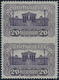 Delcampe - Österreich: 1919, Freimarken "Parlamentsgebäude", Zusammenstellung Von 44 Teilgezähnten Einheiten Mi - Unused Stamps