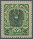 Österreich: 1920, 3 Kr Dunkelgrün/schwarz Auf Dickem Grauen Papier, Tadellos Postfrisch, "echt Und E - Unused Stamps