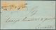 Österreich - Lombardei Und Venetien: 1850, 3x 5c Ocker Auf Briefteil Von Desenzano Nach Limone. Sign - Lombardo-Venetien