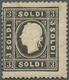 Österreich - Lombardei Und Venetien: 1859, 3 So. Schwarz, Type II, Farbfrisches Exemplar In Meist Gu - Lombardo-Venetien