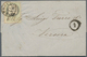 Österreich - Lombardei Und Venetien - Stempelmarken: "BERGAMO 21/9", C1, Auf 30 Centesimi Stempelmar - Lombardo-Vénétie