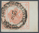 Österreich - Lombardei Und Venetien - Zeitungsstempelmarken: 1858, 4 Kreuzer Rot, Type I, Rechtes Ra - Lombardo-Vénétie