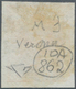 Österreich - Lombardei Und Venetien - Stempel: VERONA, Stummer Stempel (Sassone 11 P.) Auf 10 Centte - Lombardo-Vénétie