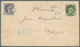 Österreichische Post In Der Levante: 1867/1883, 3 Soldi Grün Franz-Josef Ganzsachenumschlag, Rücksei - Levant Autrichien