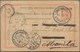 Österreichische Post In Der Levante: 1896, 20 Pa Auf 5 Kr Rosa GSK Von CONSTANTINOPEL I, 15.10.96, V - Levant Autrichien