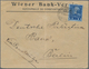 Österreichische Post In Der Levante: 1910, Rumänische Schiffspost: 1 Pia Dkl'blau Auf Blau Mit Senkr - Levant Autrichien