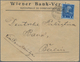 Österreichische Post In Der Levante: 1910, Rumänische Schiffspost: 1 Pia Dkl'blau Auf Blau Mit Senkr - Oriente Austriaco