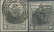 Österreich - Stempel: WIEN, 1850, Stummer Vierring-Stempel, Beide Typen Jeweils Klar Und Fast Zentra - Machines à Affranchir (EMA)