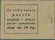 Polen: 1938, Complete Stamp Booklet 2.20zl. Black/red On Creme Containing Four Panes Of Four 5gr., 1 - Neufs