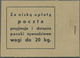 Polen: 1938, Complete Stamp Booklet 2.20zl. Black/red On Creme Containing Four Panes Of Four 5gr., 1 - Ungebraucht