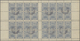 Polen - Bestellpostanstalten: PRZEDBORZ 1917, 4gr. Blue, Perforated 11½, Complete Sheet Of 32 Stamps - Sonstige & Ohne Zuordnung