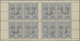 Polen - Bestellpostanstalten: PRZEDBORZ 1917, 4gr. Blue, Perforated 11½, Complete Sheet Of 32 Stamps - Other & Unclassified