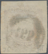 Portugal: 1855, King Pedro V. 5r. Red Brown Die III With Straight Hair On Thin Embossed Paper Imperf - Autres & Non Classés
