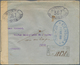 Portugal - Azoren: 1916, Stampless Registered Envelope Addressed To Paris Cancelled By Boxed 'Regist - Açores