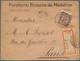 Portugal - Azoren - Ponta Delgada: 1896. Registered Envelope (faults) To Paris Bearing Ponta Delgada - Açores