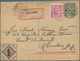 Portugal - Ganzsachen: 1895. Registered Postal Stationery Envelope 25r Green Upgraded With Yvert 72, - Entiers Postaux