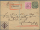 Portugal - Ganzsachen: 1895. Registered Postal Stationery Envelope 25r Green Upgraded With Yvert 72, - Ganzsachen