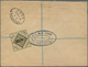 Portugal - Ganzsachen: 1895. Registered Postal Stationery Envelope 25r Green Upgraded With Yvert 72, - Entiers Postaux