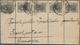 Rumänien - Ganzsachen: 1905, Stationery Wrapper 1 B Black In A Coherent Vertical Stripe Of Five Sent - Entiers Postaux