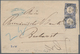 Rumänien - Besonderheiten: 1872, German Empire Incoming Mail: Small Shield 2x 7 Kr. Blue On Envelope - Sonstige & Ohne Zuordnung