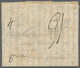 Russland - Vorphilatelie: 1784 Letter From Moscow With Black Single Line Cancel "MOSCOV" To Avallon - ...-1857 Vorphilatelie