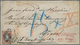 Russland: 1873 Insufficiently Franked Cover (small Faults) From Moscow To Vienna Red Boxed Cancel Se - Sonstige & Ohne Zuordnung