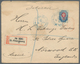 Russland: 1896/1902 Five Items All Sent From Different Telegraph PO Of St. Petersburg, Three Registe - Sonstige & Ohne Zuordnung