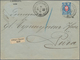 Russland: 1899 Registered Letter With White Label Of Registration From St. Petersburg Warsaw Station - Autres & Non Classés