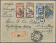 Russland: 1905 Registered Cover From Moscow 16th Town Expedition Franked With Complete Set Of Charit - Autres & Non Classés