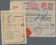 Russland: 1908/17 Accompanying Cards For Four Parcels From Izdashkovo, Krementchug And Moscow All Pa - Autres & Non Classés