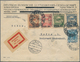 Russland: 1922/29 Two Airmail Covers Both Sent From Moscow, One Cover Via Königsberg (Pr.) 1 To Varn - Other & Unclassified