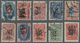 Russland - Lokalausgaben: 1920 Ten Stamps With Different Types Of Surcharge Of Kharkov, Stamps Of Ru - Other & Unclassified