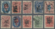 Russland - Lokalausgaben: 1920 Ten Stamps With Different Types Of Surcharge Of Kharkov, Stamps Of Ru - Sonstige & Ohne Zuordnung