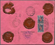 Russische Post In China: 1916, 14 K. (pair) Tied "TIENTSIN RUSSIAN A POST. 24 2 16" To Reverse Of Re - China