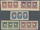 Russische Post In Der Levante - Staatspost: 1912, Five Stripes Of Three Unused On Paper With Specime - Levant