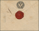 Russland - Ganzsachen: 1848, First Issue 10 + 1 K. Black Envelope Cancelled By Pen And Adjacent Doub - Stamped Stationery