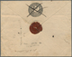 Russland - Ganzsachen: 1848, First Issue 10 + 1 K. Black Envelope Cancelled By Pen And Adjacent Two - Entiers Postaux