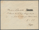 Russland - Ganzsachen: 1848, Envelope 10 K. Black, Watermark Inverted, Canc. Pen Cross W. Boxed Verm - Entiers Postaux