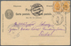 Russland - Ganzsachen: 1891 Postal Stationery Card Uprated With 2x 1 Kop. Reply Part From Kazan Via - Ganzsachen