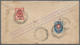 Russland - Ganzsachen: 1902 Postal Stationery Envelope (faults) Sent By Registered Mail With Return - Entiers Postaux