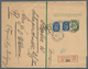 Delcampe - Russland - Ganzsachen: 1903/09, 4 Ganzsachen-Streifbänder 2 K. Grün, Davon 3 Mit Interessanten Zusat - Entiers Postaux