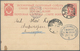 Russland - Ganzsachen: 1912 Postal Stationery Card From Ostrowicz Poland Missent With German Shipmai - Entiers Postaux